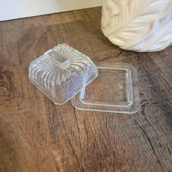 Vintage Dining Small Glass Butter Dish Poshmark